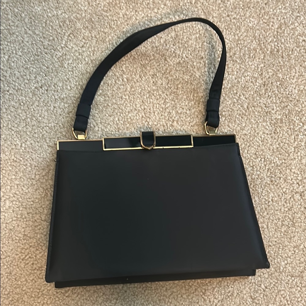 Miss Lewis Elegant Small Black Handbag